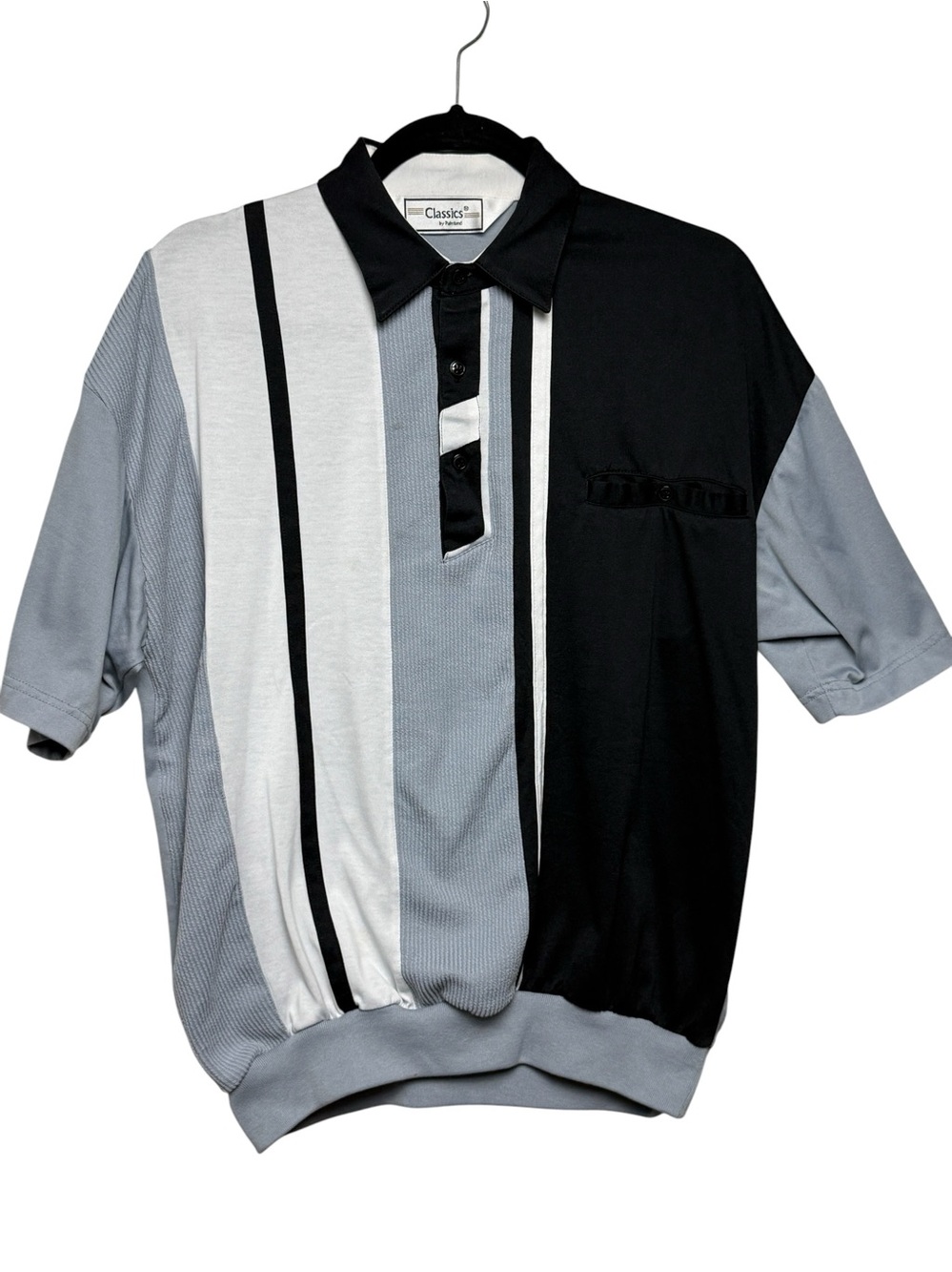 Classics By Palmland Polo Shirt Size M VTG 80s Banded Waist Bowling Golf Tennis